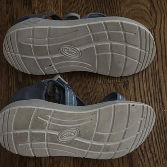 Chaco Blue and Gray Outdoor Sandals with Adjustable Straps - Picture 2 of 3